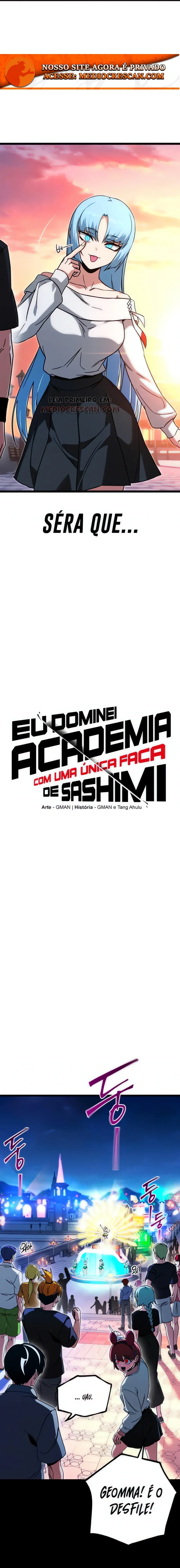 Eu Dominei a Academia Com uma Única Faca de Sashimi capítulo 61 página 9