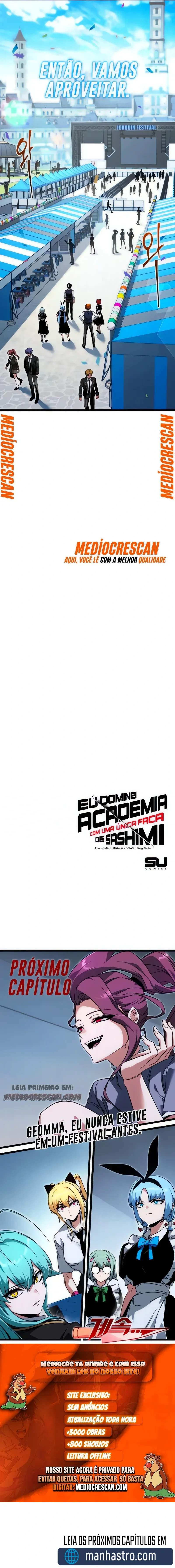 Eu Dominei a Academia Com uma Única Faca de Sashimi capítulo 56 página 22